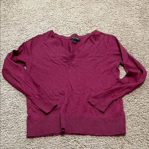 Banana Republic Rich Burgundy Silk Cashmere Sweater